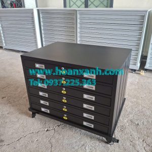 Tủ lưu bản vẽ 6 ngăn có khoá khổ A1 TV-KA16