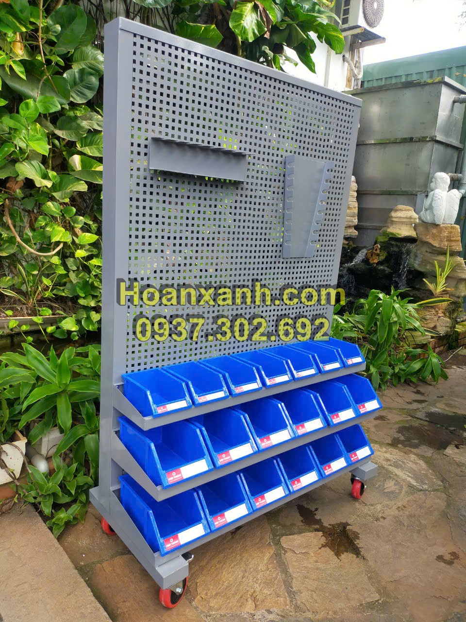 Bảng treo dụng cụ kết hợp kệ dụng cụ