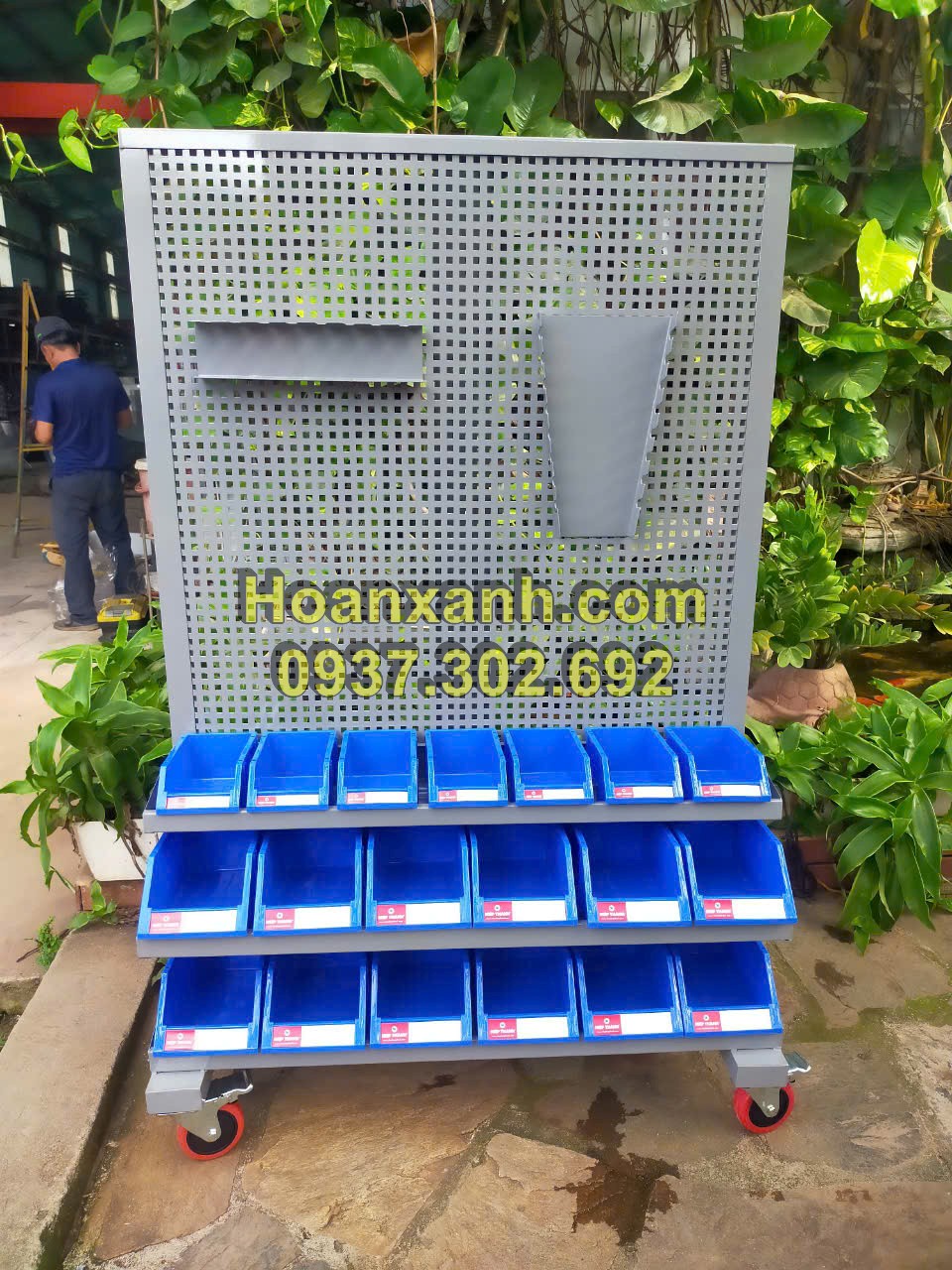 Bảng treo dụng cụ kết hợp kệ dụng cụ